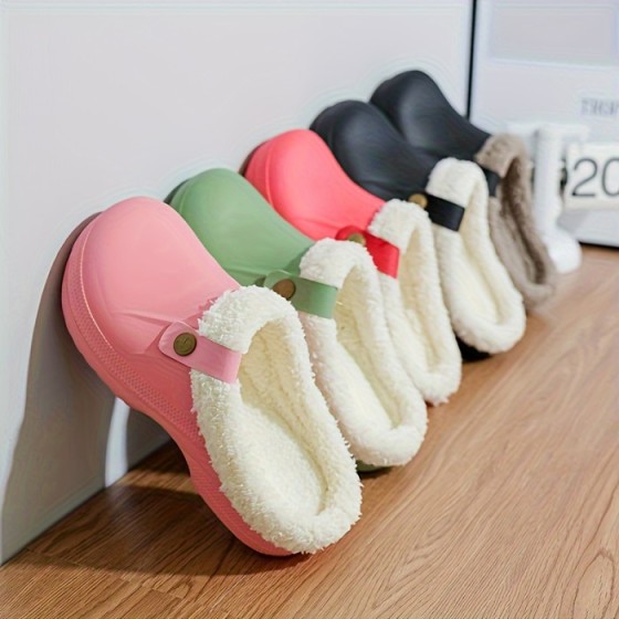 Cozy Warm Home Slippers - Non-slip, Wear-resistant, Thermal Lined - Plush Indoor Shoes