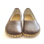 Grounding Shoes For Women, Barefoot Leather Shoes,Earthing With Copper Rivet, Wide Toe Box, Minimalistic Shoes, Gifts For Him | Bitter Brown
