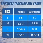 Traction Ice Cleat Spikes Non-Slip Over Shoe Rubber Spikes Crampons Anti Slip Anti Slip Crampons Slip-on Stretch Footwear