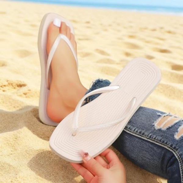 Flip Flops for Women Thong Sandals，for Beach and Daily Wear Similar to Shower Shoes