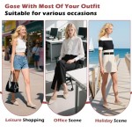 Women’s Pointed Toe Flats Sandals Slides Shoes with Strap Buckle