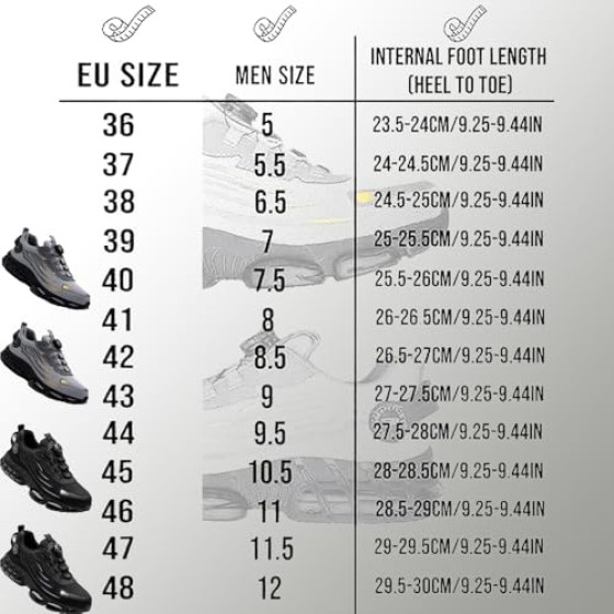 Trainers, Pro Trainers for Men, Steel Shoes 3 Inch Taller, Comfortable Puncture Proof Slip on Sneakers, No More Tying Laces