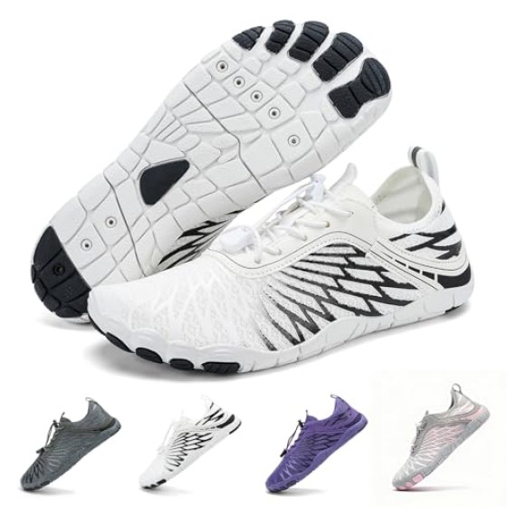Hike Barefoot Shoes for Women Men Breathable & Non-Slip Athletic Footwear Wide Toe Water Shoes,Designed for Walking,Running&Swimming