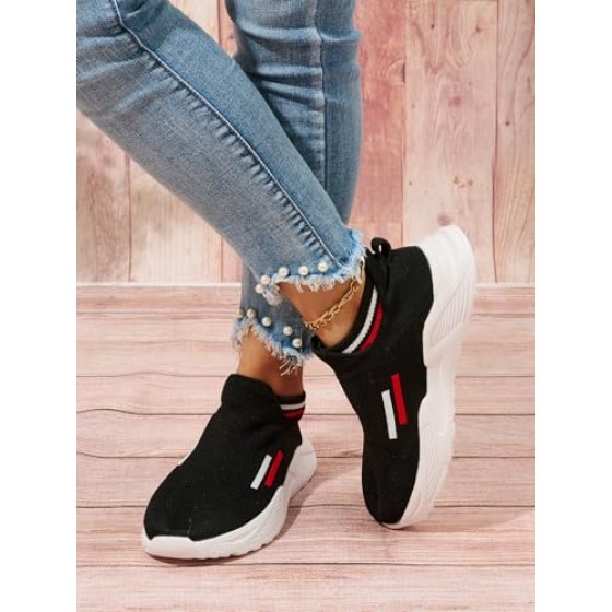 Women's Walking Tennis Shoes Slip On Sneaker Comfortable Lightweight Casual Athletic Gym Shoes