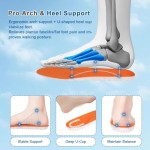 Cloud Insole for Women Men,4D Cloud Massage Shoe Insoles,Anti Fatigue,Shock Absorption,Foot Pain Relief,U-Shaped Memory Foam Insoles